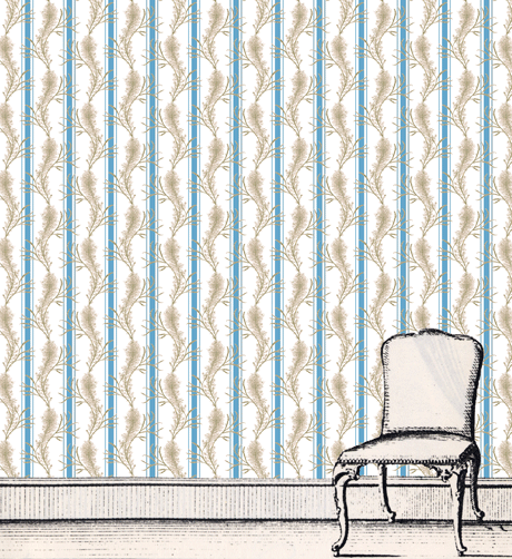 Sea Feather blue chair.