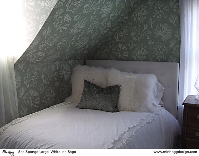 Sage bedrom.